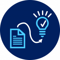 Abstract decision icon