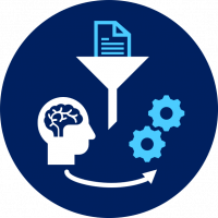 Abstract summarization icon